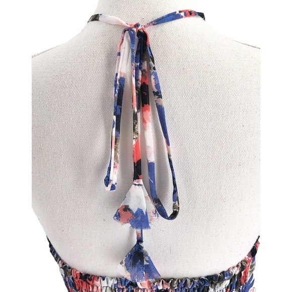 🚨Misa Los Angeles X Revolve NEW Womens Size Large Dallin Dress Tie Dye Floral - Picture 9 of 12